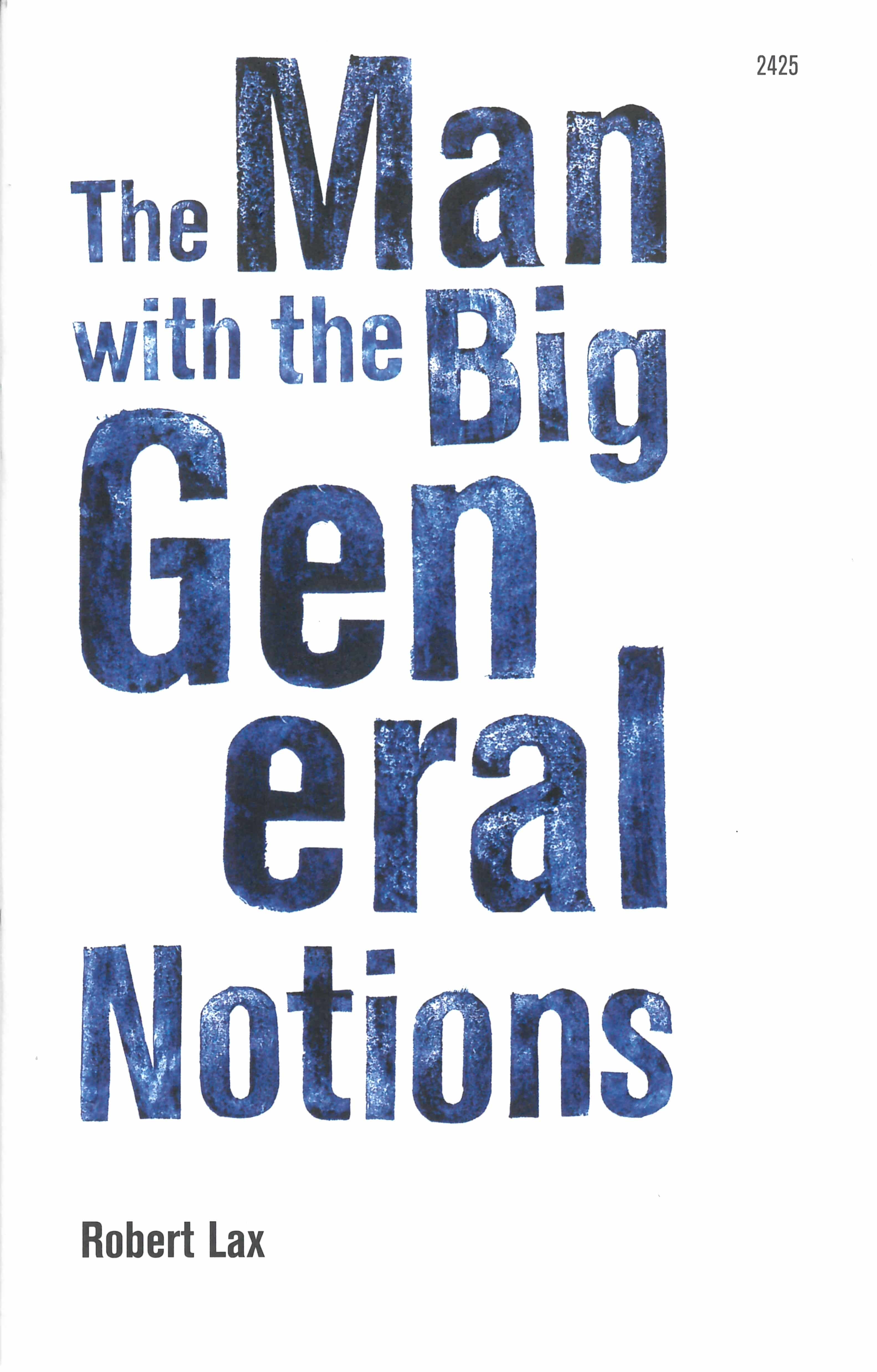 The Man with the Big General Notions, ein Kinderbuch von Robert Lax, Illustration von Camille Perrochet, SJW Verlag, Philosophie