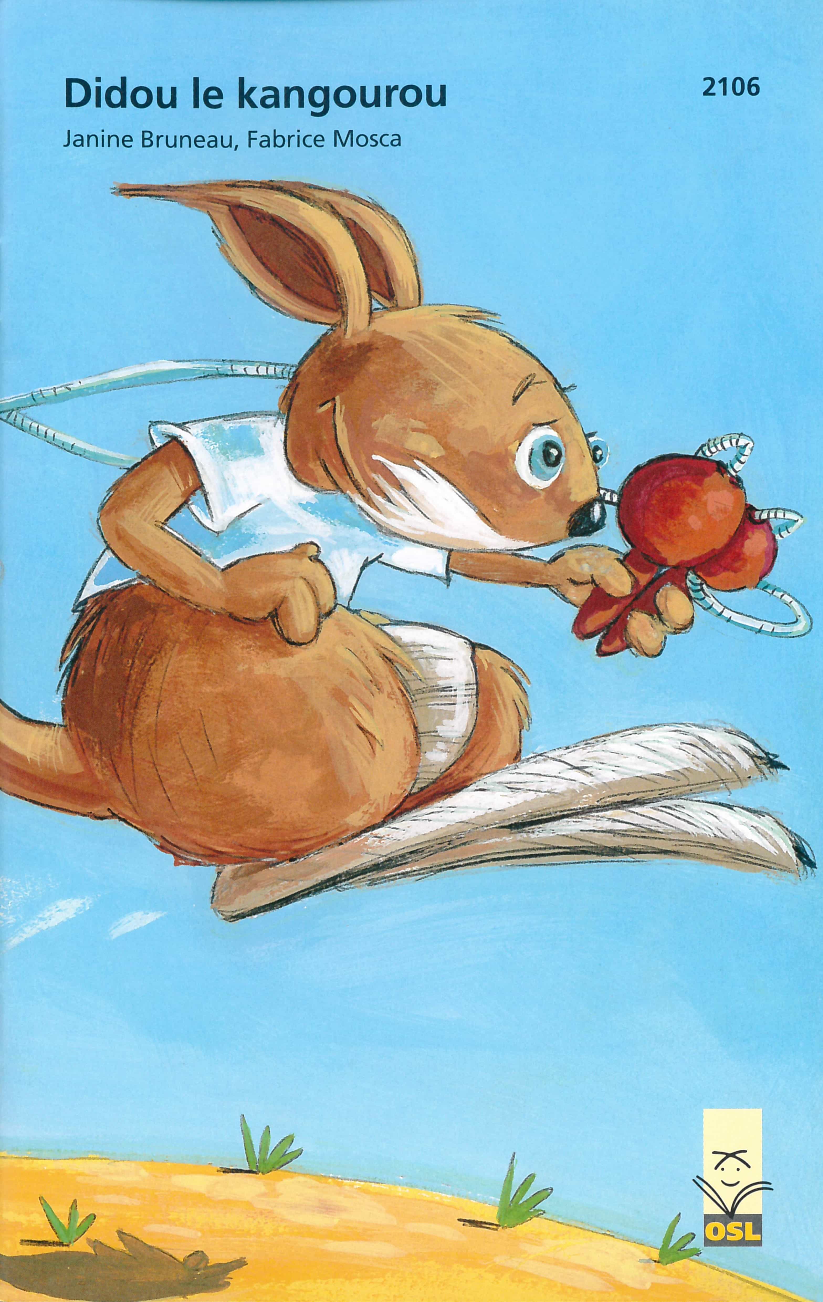Didou le kangourou, un livre pour enfants de Bruneau Janine, illustré par Mosca Fabrice, éditions de l'OSL, aventure scolaire