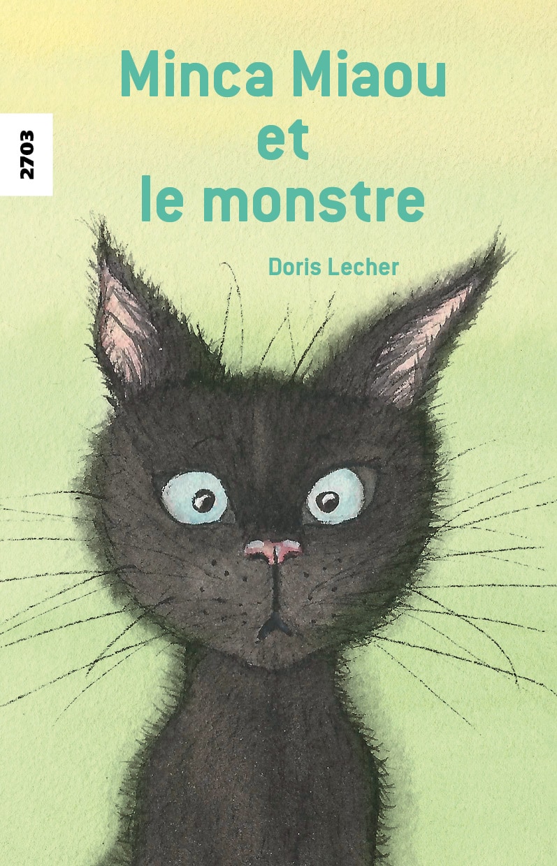 Minca Miaou et le monstre, un livre pour enfants de Doris Lecher, éditions de l'OSL, animaux, peur