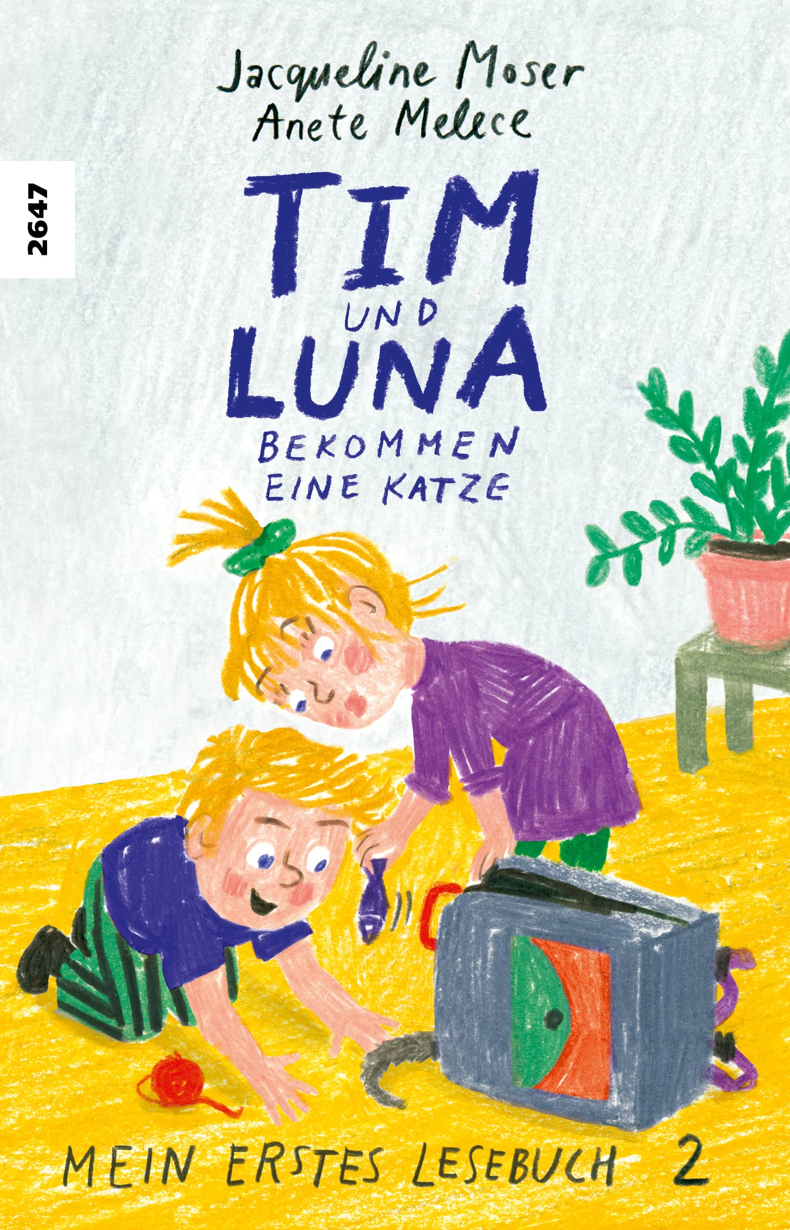Tim und Luna bekommen eine Katze, ein Erstlesebuch von Jacqueline Moser, Illustration von Anete Melece, SJW Verlag, Lesebuch