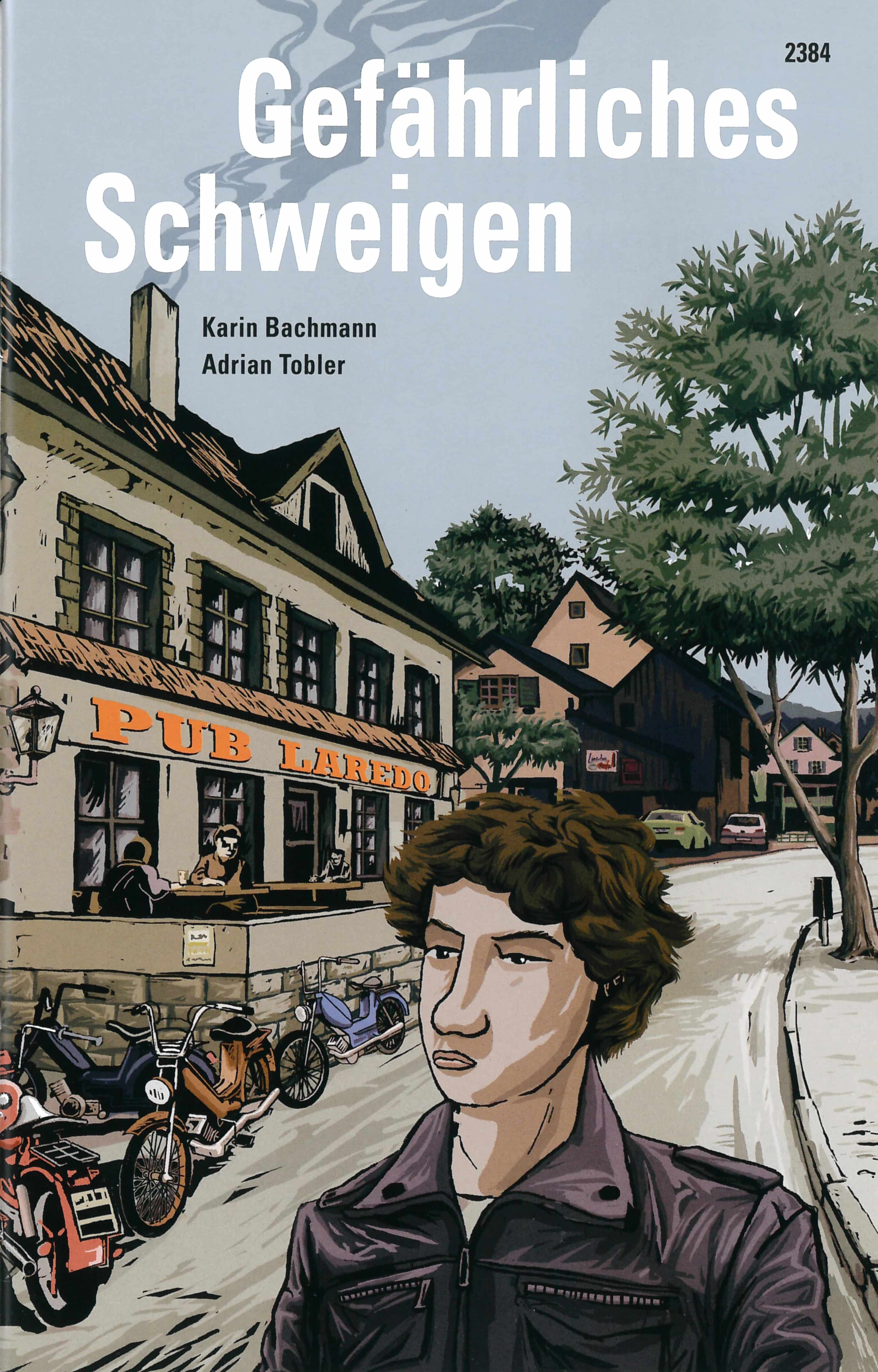 Gefaehrliches Schweigen, ein Jugendbuch von Karin Bachmann, Illustration von Adrian Tobler, SJW Verlag, Krimi
