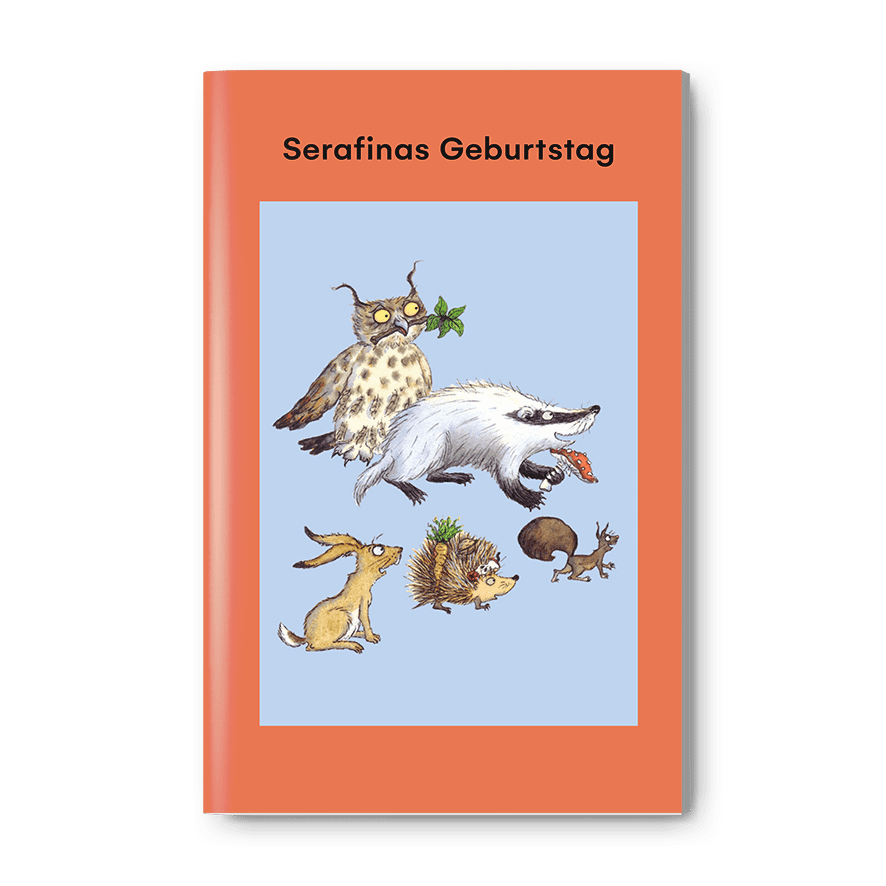Serafinas Geburtstag, ein Kinderbuch von Doris Lecher, SJW Verlag, Tiergeschichte mit Bastelbogen