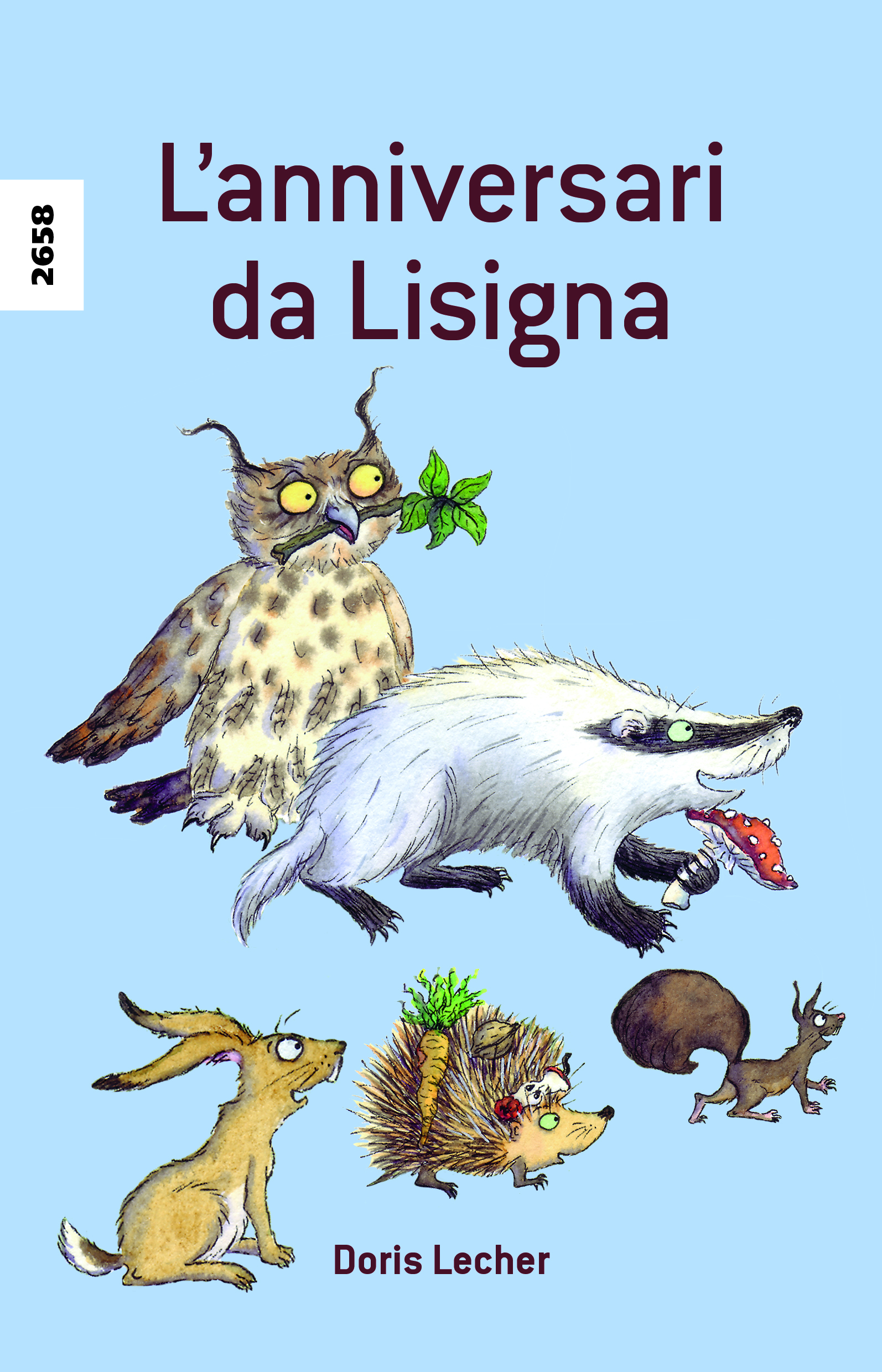L'anniversari da Lisigna (Puter), ein Kinderbuch von Doris Lecher, SJW Verlag, Tiergeschichte mit Bastelbogen