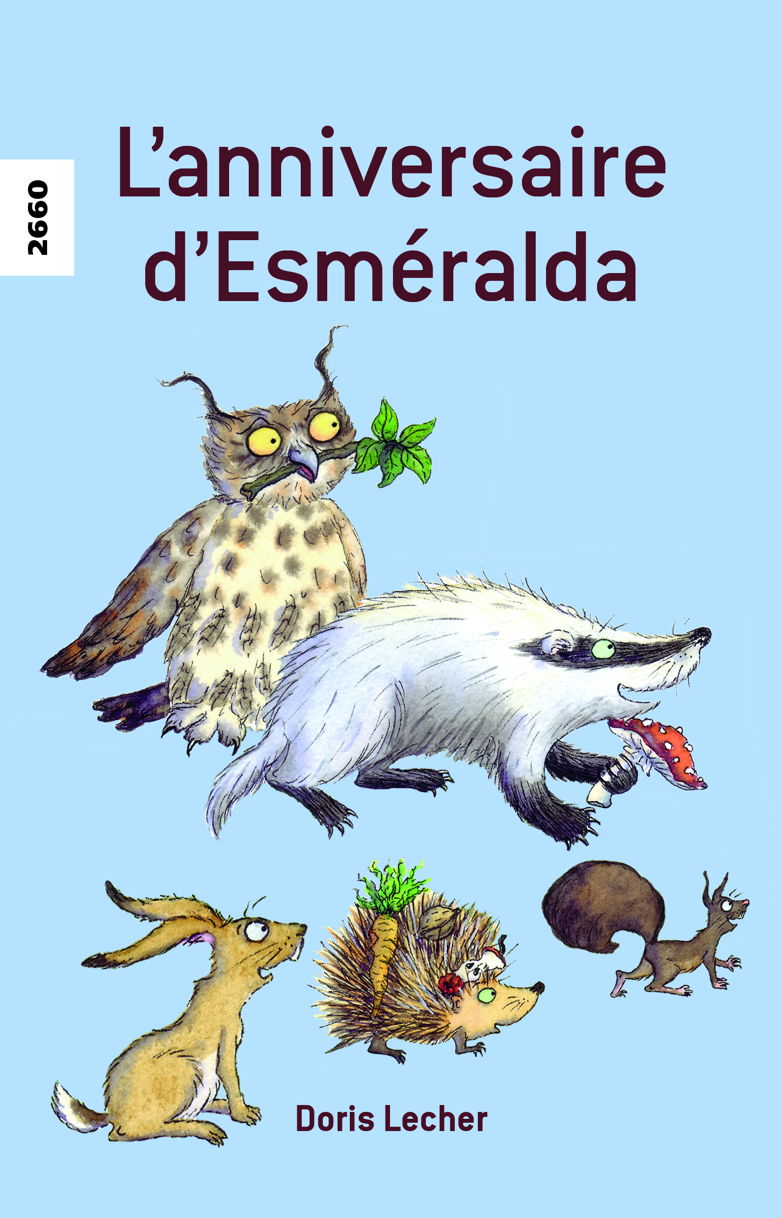 L'anniversaire d'Esméralda, un livre pour enfants de Doris Lecher, éditions de l'OSL, bricolage, animaux, écureil, escargot