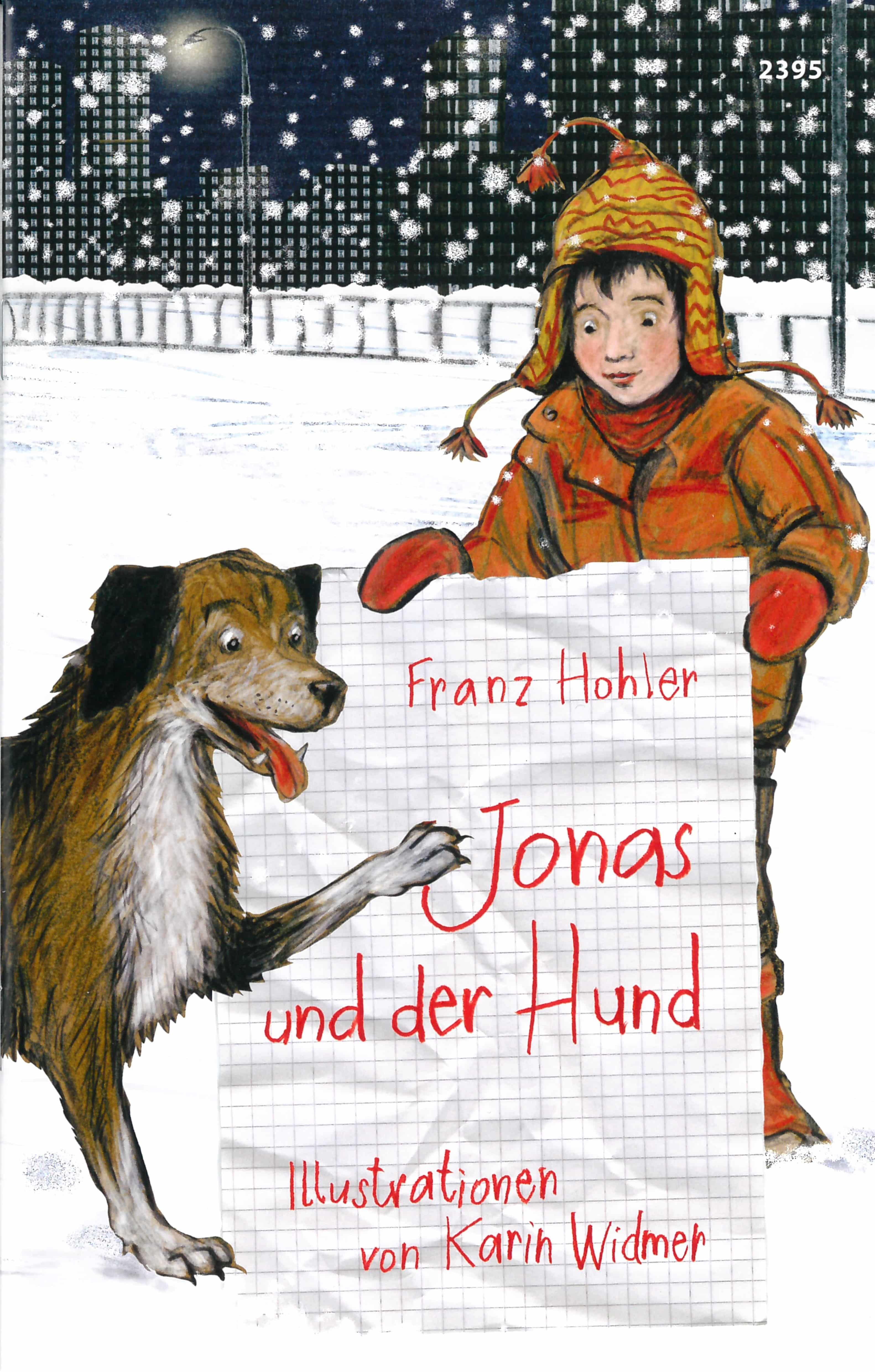 Jonas und der Hund, ein Kinderbuch von Franz Hohler, Illustration von Karin Widmer, SJW Verlag, Wintergeschichte