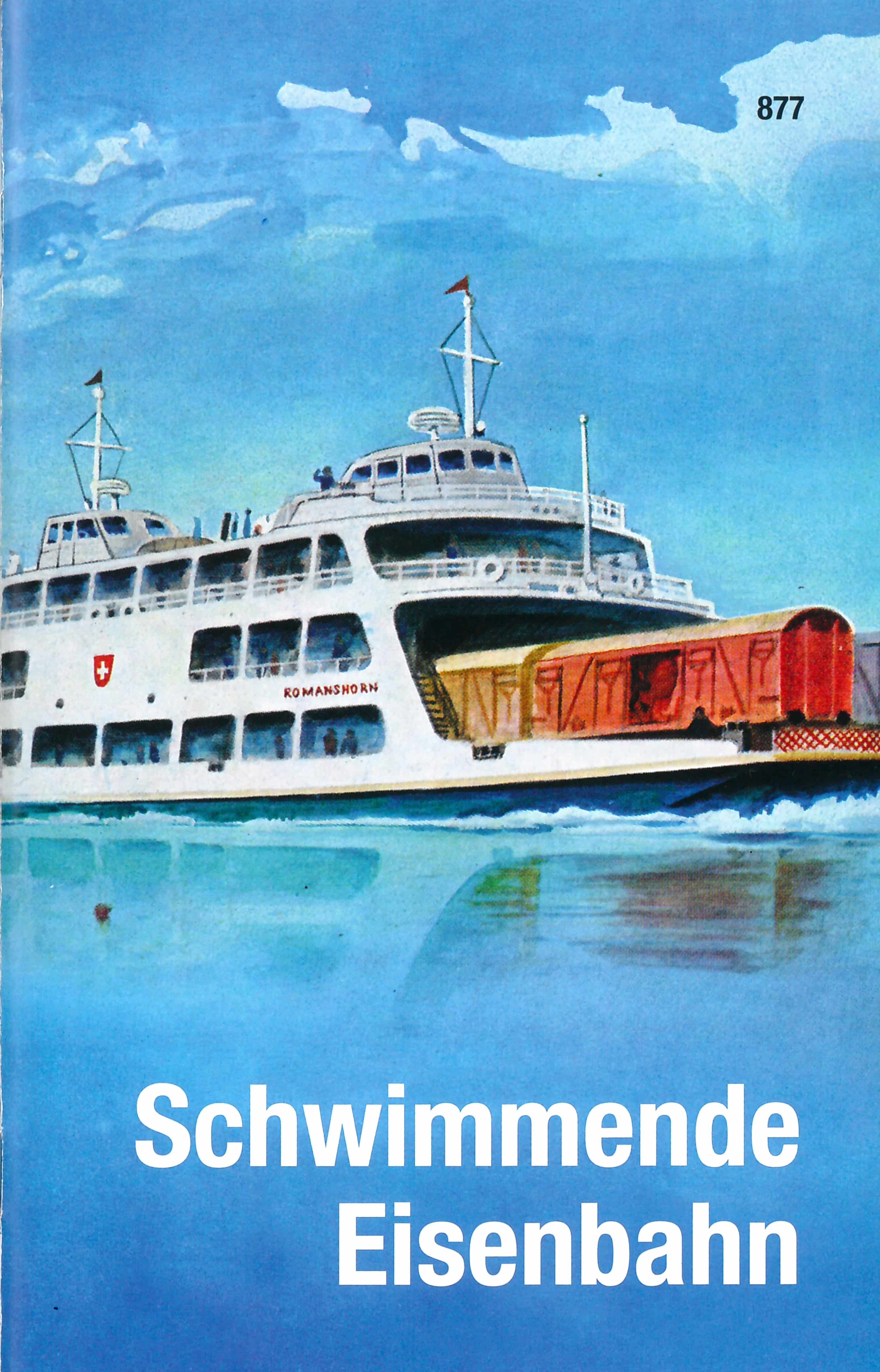Schwimmende Eisenbahn, Bastelbogenbuch von Fritz Aebli, Illustration von Rudolf Mueller, SJW Verlag, Basteln, Schweiz