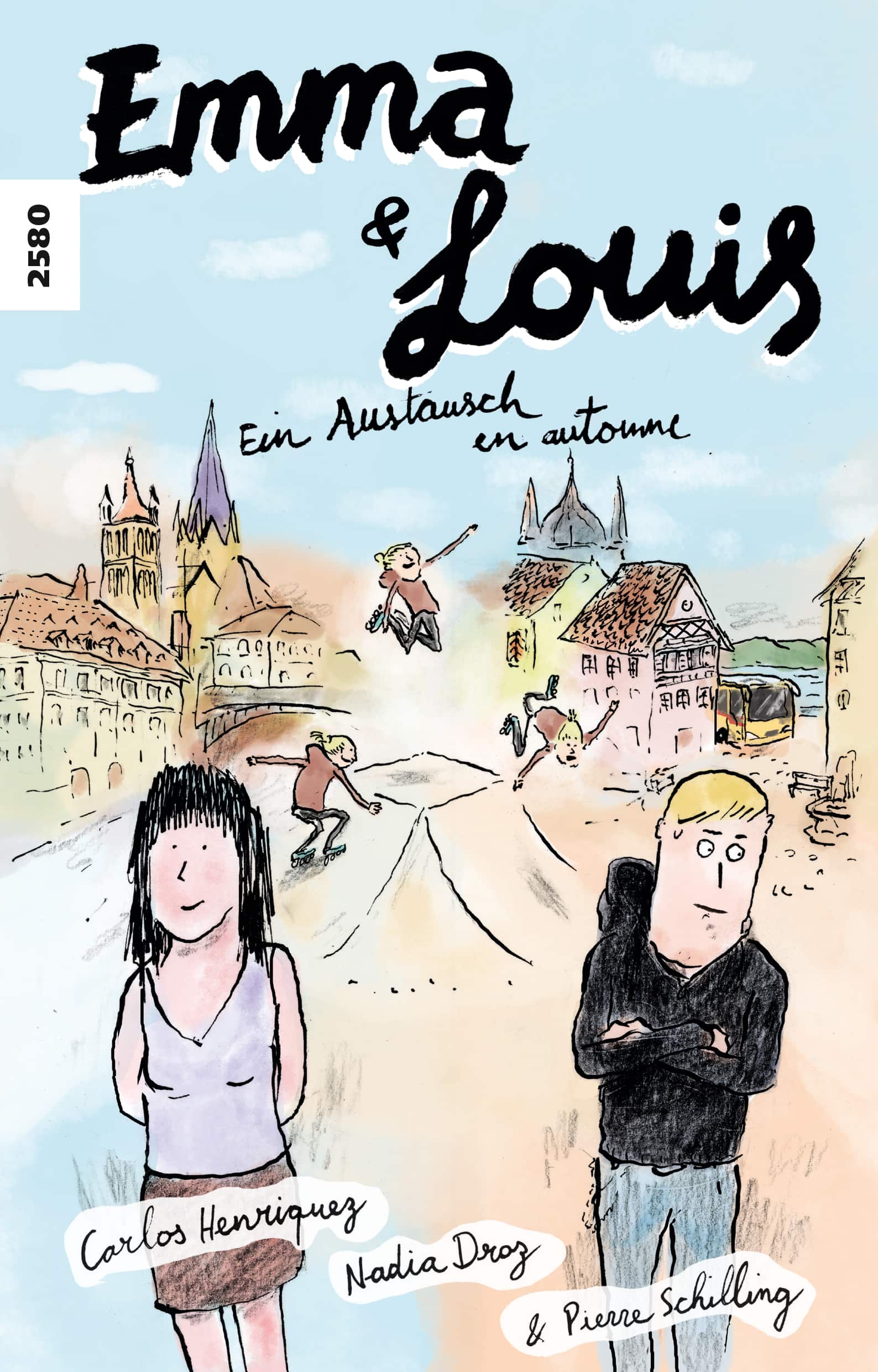 Emma & Louis, ein zweisprachiges Buch von Carlos Henriquez/Nadia Droz, Illustration von Pierre Schilling, SJW Verlag, Austausch