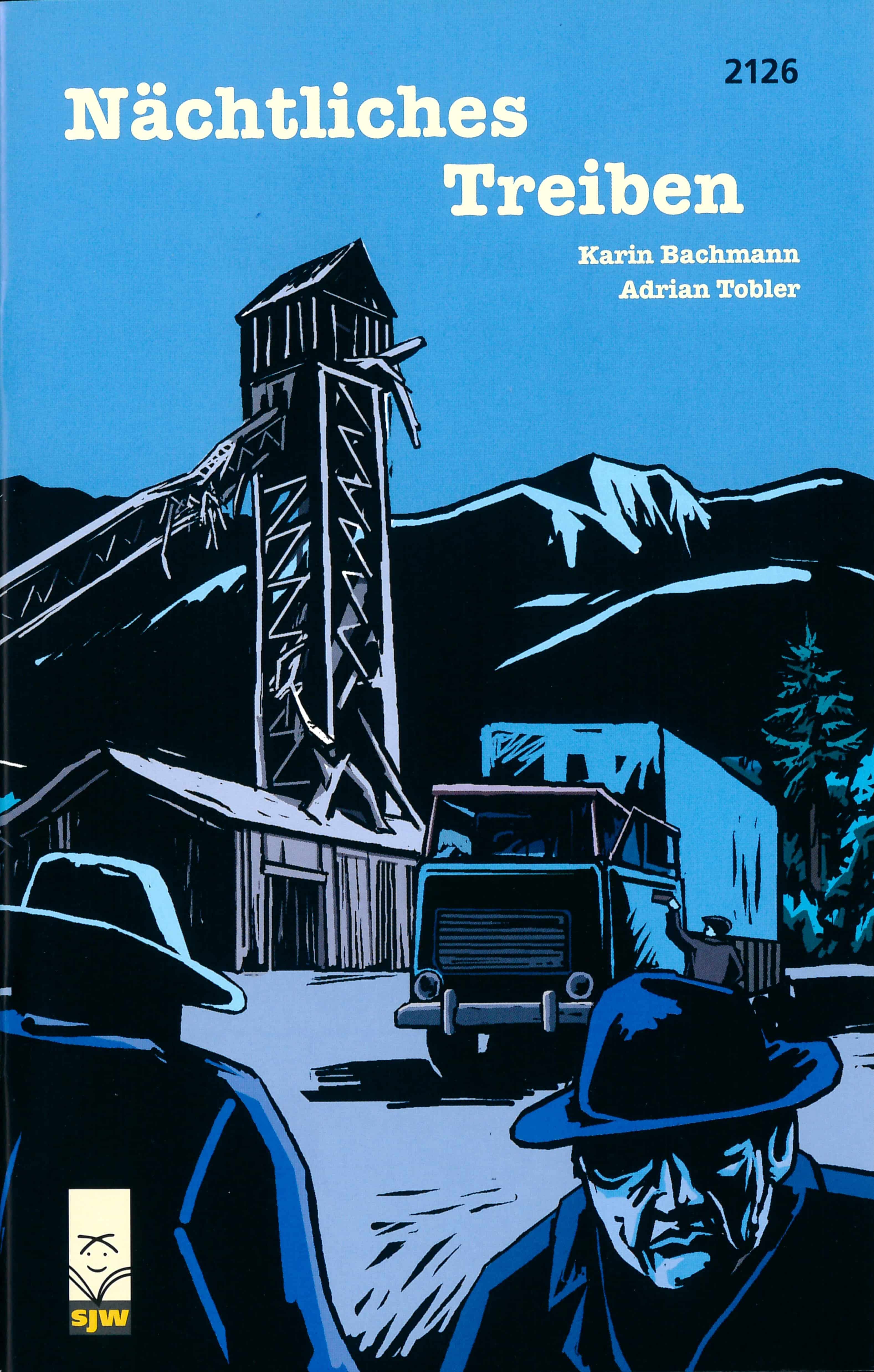 Naechtliches Treiben, ein Jugendbuch von Karin Bachmann, Illustration von Adrian Tobler, SJW Verlag, Umweltkrimi